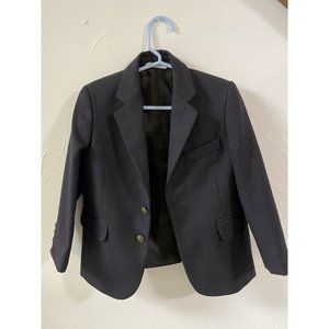 Boys  Nordstrom Navy Wool Lined Sport Coat /Jacket/ Blazer Size 4R